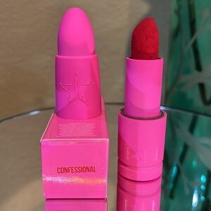 Jeffree Star Velvet Trap lipstick in color Confessional. New!